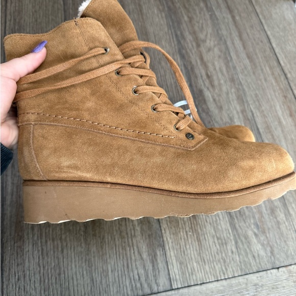 BearPaw Shoes - Bear paw Krista hickory suede wedge boots